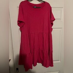 Bright Pink Old Navy Dress with Pockets
